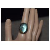 Sterling Labradorite Ring   Size 7