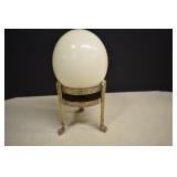 Ostrich Egg Decor On Brass Stand