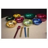 Vintage Bascal Metal Bowls & Measuring Spoons