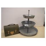 Vintage Dome Top Working Man Lunch Box &