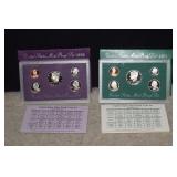 1993S & 1994S U.S. Mint Proof Year Sets w/Box&COA