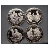 (4) Franklin Mint 'History of America' Comm.
