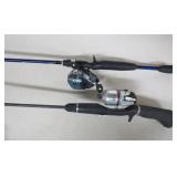 Zebco 33 and F-Jord S-320 Rods with Reels - NOTE