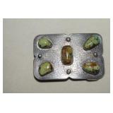 Sterling & Turquoise Belt Buckle