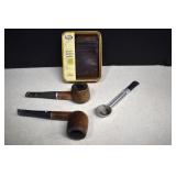 Pipes and Used Leather Front Pocket Fossil Wallet