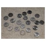 (21) Kennedy Half Dollars 1971 to 2000D Mix