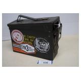 CVintage Metal Ammo Box