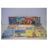 12- Vintage Children's 45 Records/ Picture Sleeves