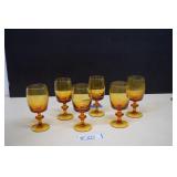 MCM Hoffman House Imperial Amber Wine Glasses