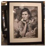 Dorothea Lange,Framed 'Migrant Mother' Framed