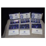 2000S, 2001S & 2002S U.S. Mint Proof Sets & COAs
