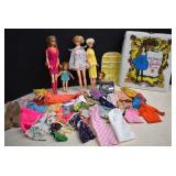 1968 Case Full Of Barbies,Francie & Tutti,Vintage
