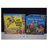 Vintage Roy Rogers Rodeo Book & Record & Thank You
