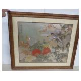 Asian Bird Foil Print - 26x23'