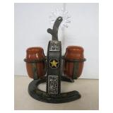 Western Horseshoe & Spur S/P Shaker Set