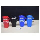 Four Ozark Trail Stainless Steel Tumblers w/Lid &