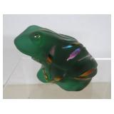 Rare LE Fenton Cameo Glass Frog - NOTE