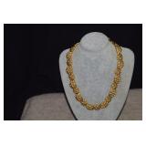 Anne Klein Gold Tone Rope/Knot Design Necklace