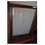 Framed Etched Glass Window