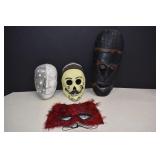 Vintage Masks, All With Different Media