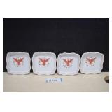 4- Collectible Ethan Allen Square Eagle Americana