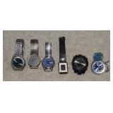 Six Watches - Some have Bands, Not Working