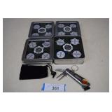 Snap-On Poker Chip Ball Markers & Golf Utility