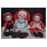 Hand Crafted Raggedy Ann & Andy Dolls