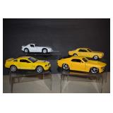 Four Diecast Cars -Mustangs & A Viper- Jade,Maisto