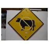 Vintage Metal Road Sign