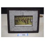 A 'Round Up' In Cattle Country Postcard in Cowhide