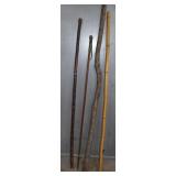 Four Walking Sticks,Some Hand Crafted