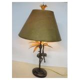 Bombay Monkey Lamp - Finial Missing a Petal