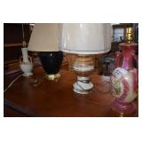 Four Table Lamps