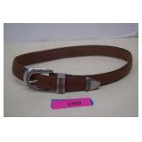 Ladies Brighton Leather Belt 33'