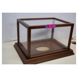 Glass Wood Display Box. Good for Football
