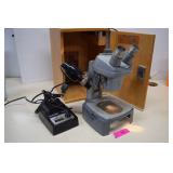 Baush & Lomb Vintage Microscope in Wood Carry Case