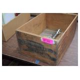 Vintage Wooden Prunes Crate for L&M Tobacco Co.