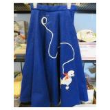 Awesome Vtg. Handmade Flare Poodle Skirt