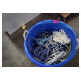 Bucket of Nylon Ropes