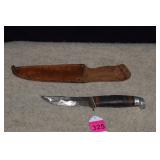 4' Western Fixed Blade Knife w/ Sheath  NOTE**