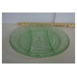 Vintage Indiana Chanrilly Green Relish Platter
