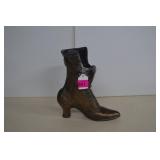 Vintage Brass Metal Boot Doorstop