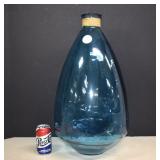 Large Blue Bottle 100% Recycled Glass, (Spain)