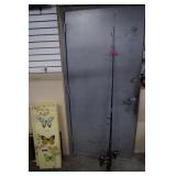 Three Fishing Poles w/Spinning Reels