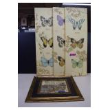 Butterfly Prints on Canvas & Framed Art