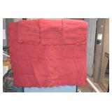 The Company Store Red King SZ Scallop Edge Quilt &