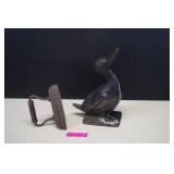 Vintage Virginia Metal Castings Duck Door Stop
