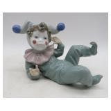 NAO by Lladro Spain Jester Child Porcelain - 5'