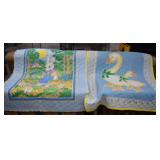 Two Cute Homemade Baby Quilts 44x32'